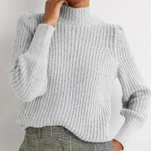 Spanx Ribbed Fluffy High Neck Jumper